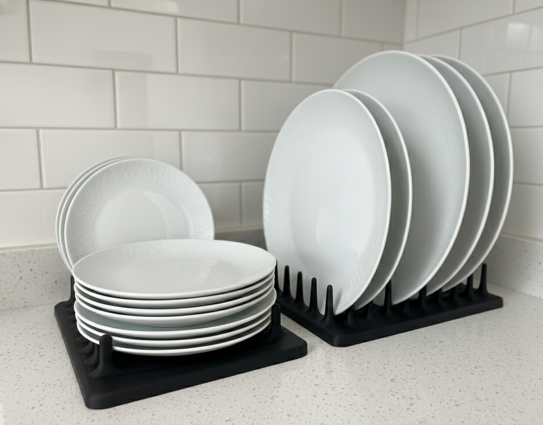 Dinner Plate Stand Side View